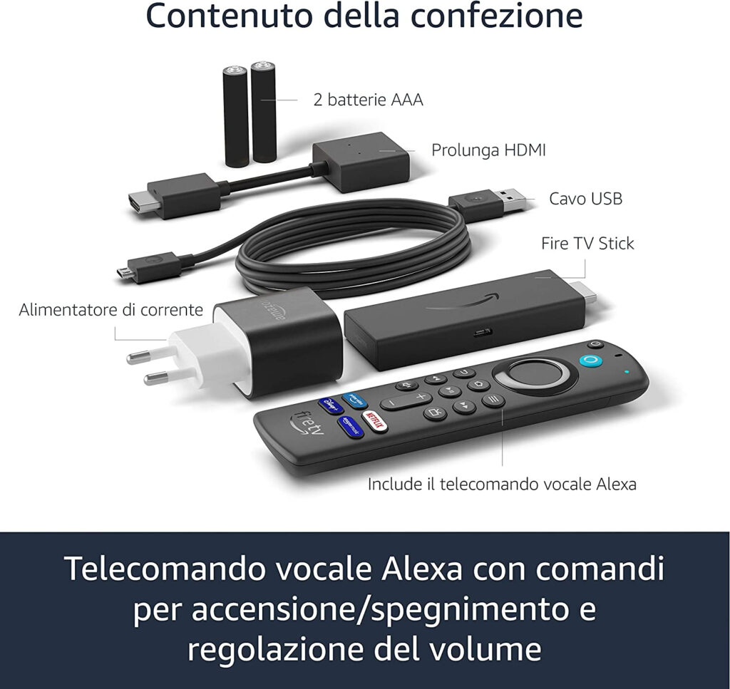 amazon fire tv stick 2021 ufficiale specifiche prezzo