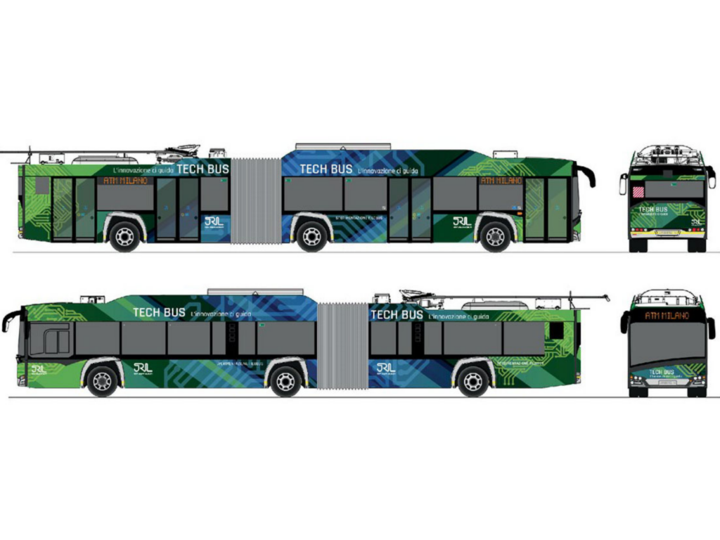 A Milano arriva TECH BUS, il primo filobus elettrico a guida autonoma del JRL 1