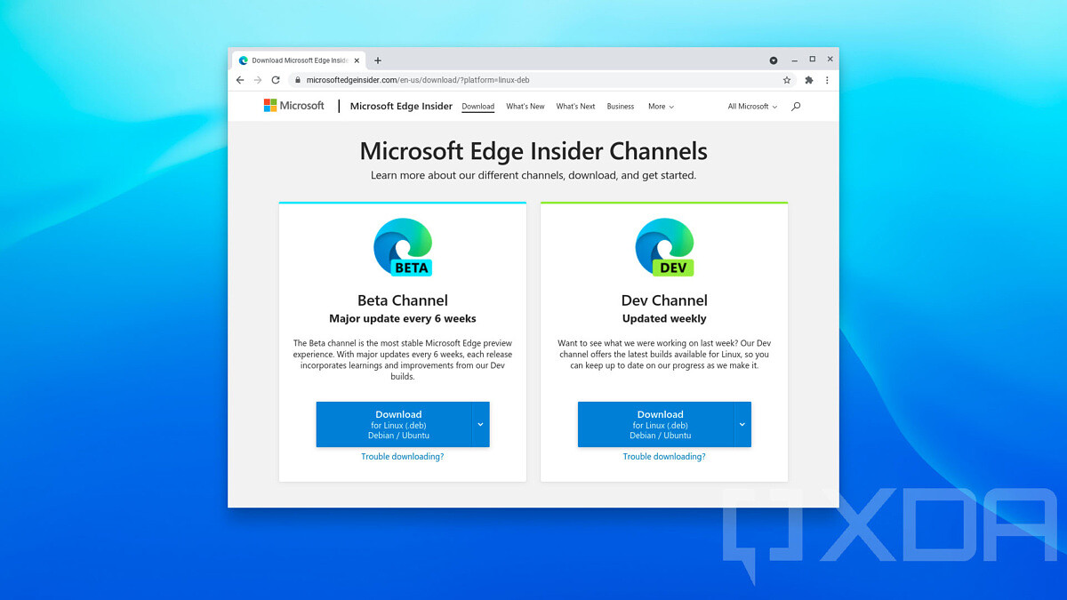 Chrome OS - Microsoft Edge