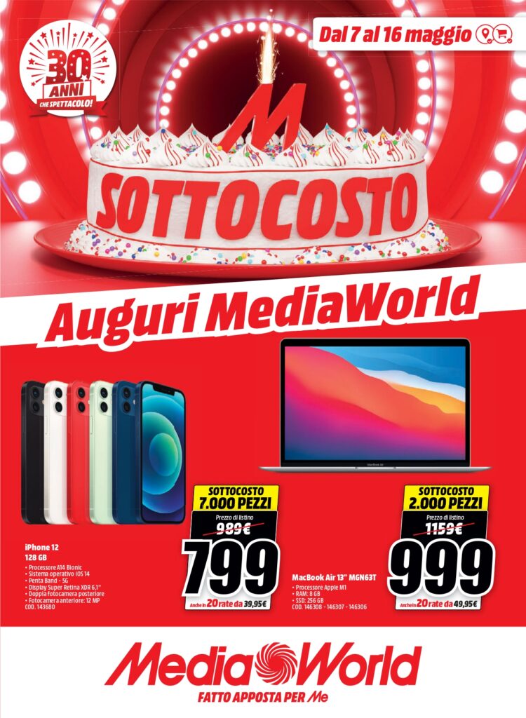 Tanti auguri MediaWorld! Tantissime offerte tech per i 30 anni della catena 1