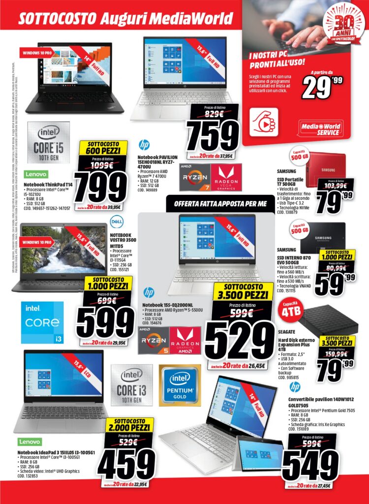 Tanti auguri MediaWorld! Tantissime offerte tech per i 30 anni della catena 5