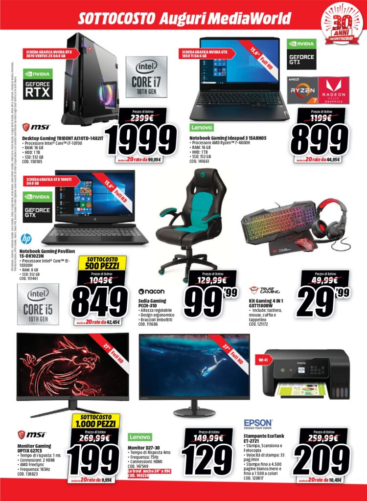 Tanti auguri MediaWorld! Tantissime offerte tech per i 30 anni della catena 7