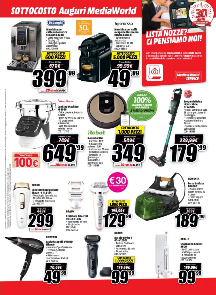 Tanti auguri MediaWorld! Tantissime offerte tech per i 30 anni della catena 9