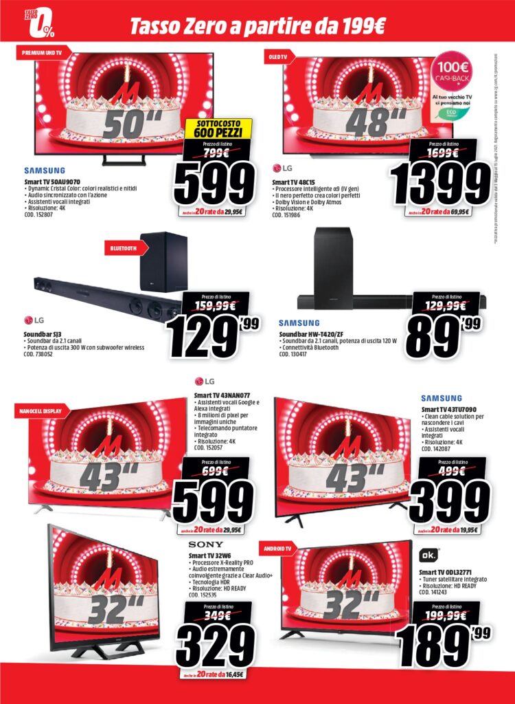 Tanti auguri MediaWorld! Tantissime offerte tech per i 30 anni della catena 14