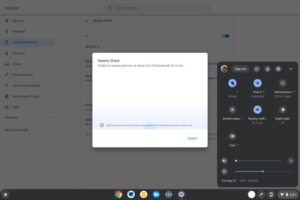 Chrome OS 91 porta Nearby Share, i badge di notifica e altre piccole novità 1
