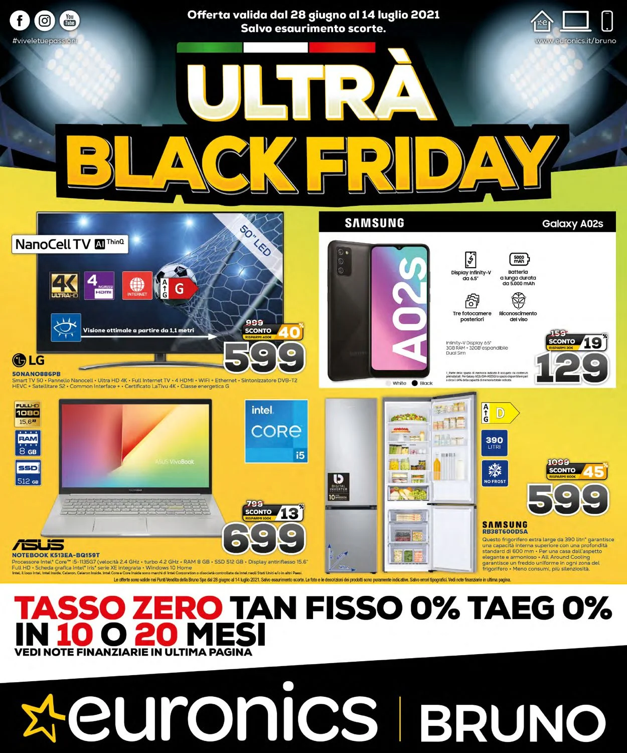 offerte volantino Euronics Bruno