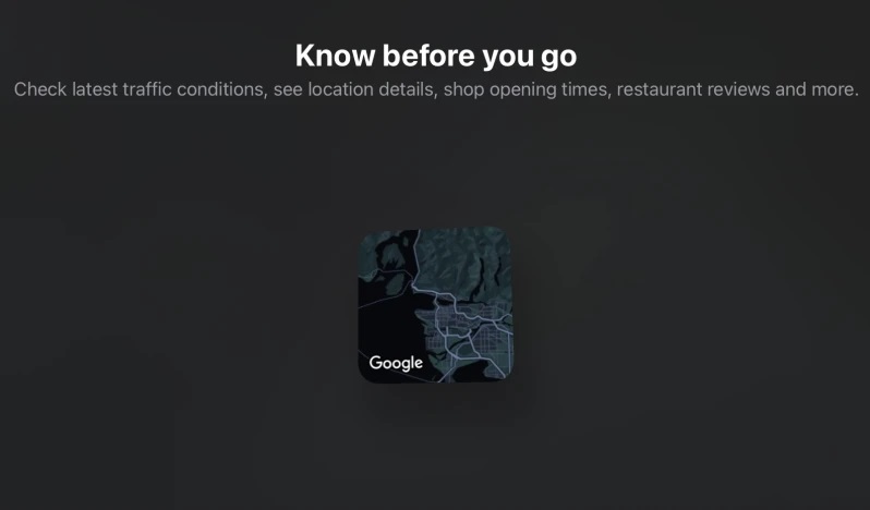 Google Maps widget iphone 2
