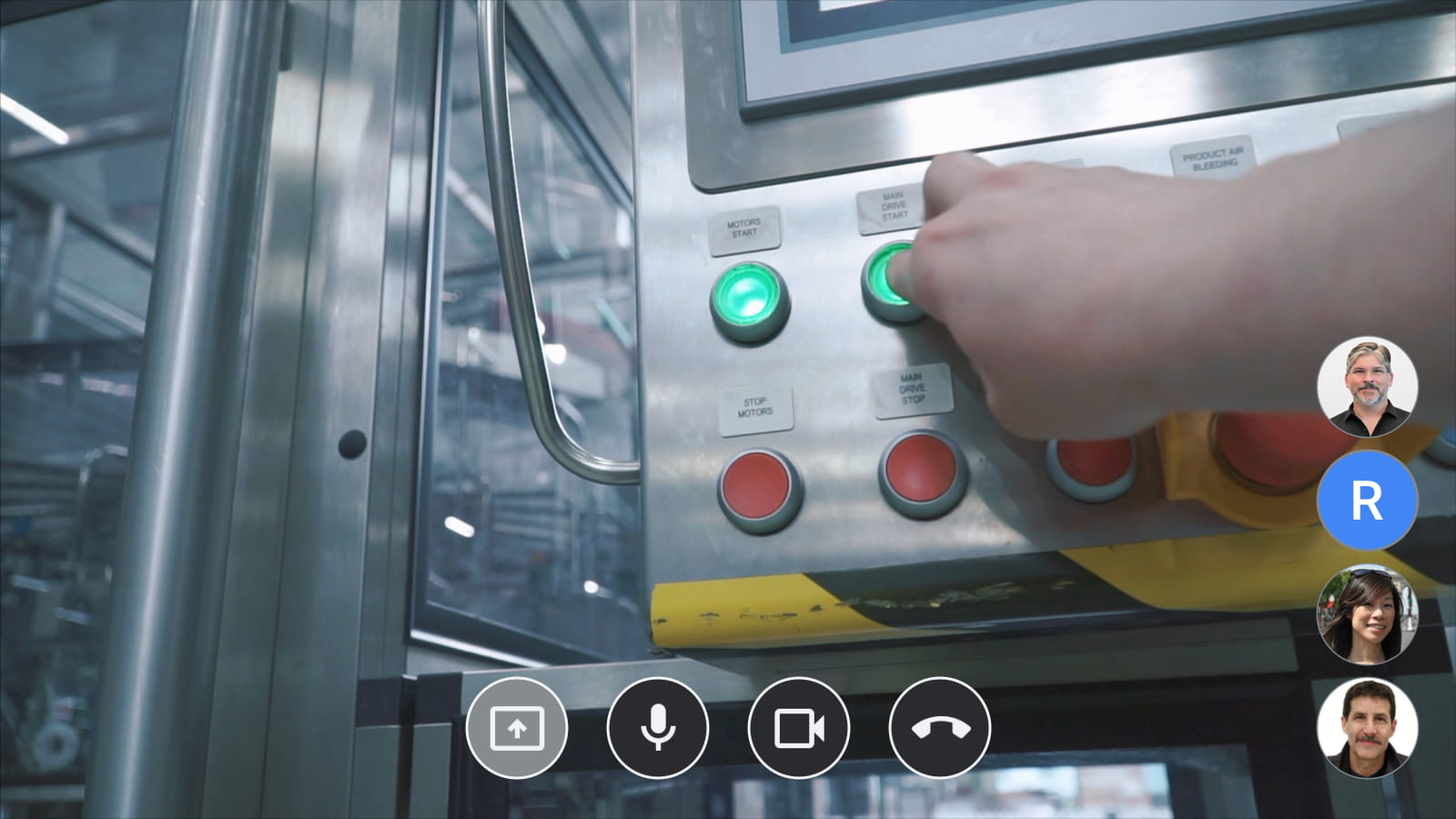 Google Meet su Glass