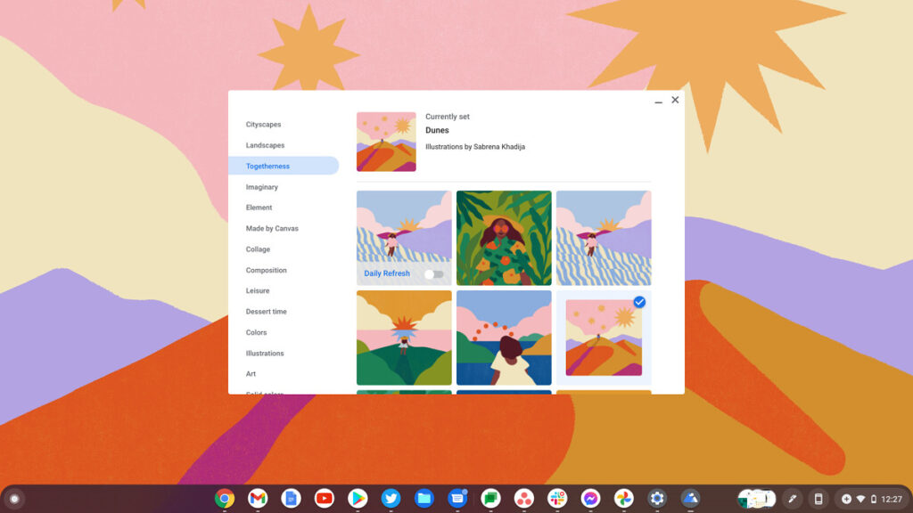 Chrome OS 92 sfondi