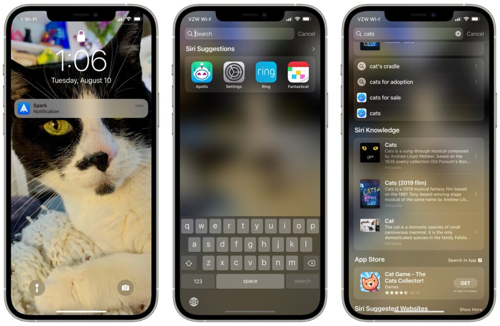 come usare spotlight su ios 15 schermata di blocco