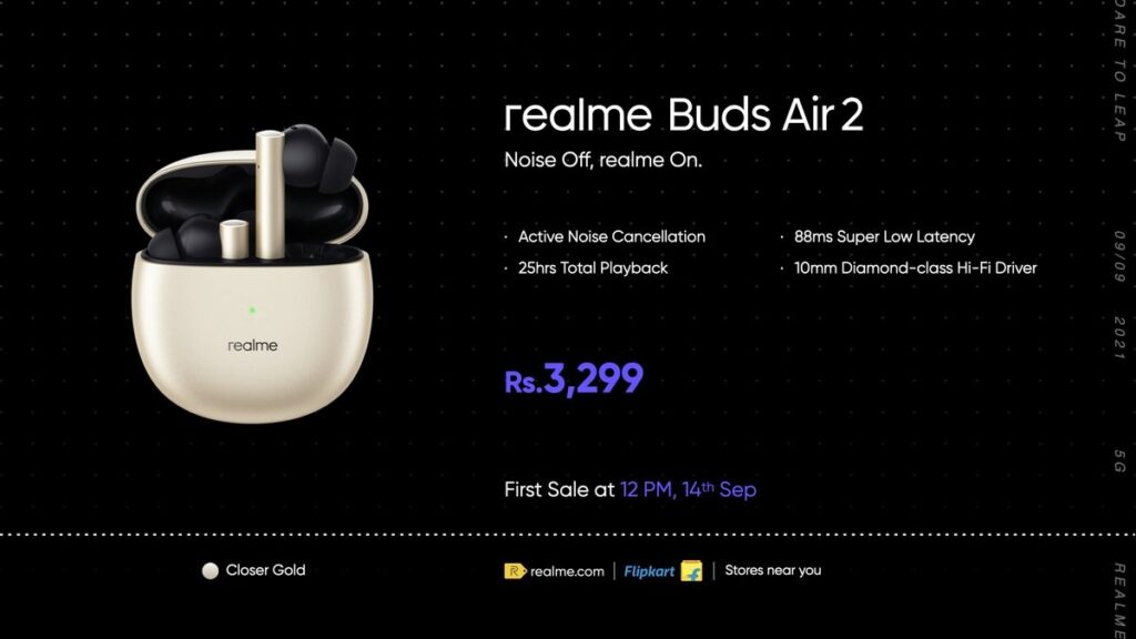 realme buds air 2 oro