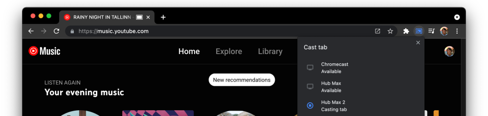YouTube Music inizia a sviluppare il supporto Cast nativo sul Web 1