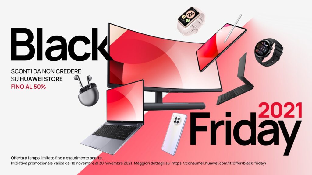Scatta il Black Friday di Huawei con promozioni su notebook, tablet, smartphone e indossabili 1