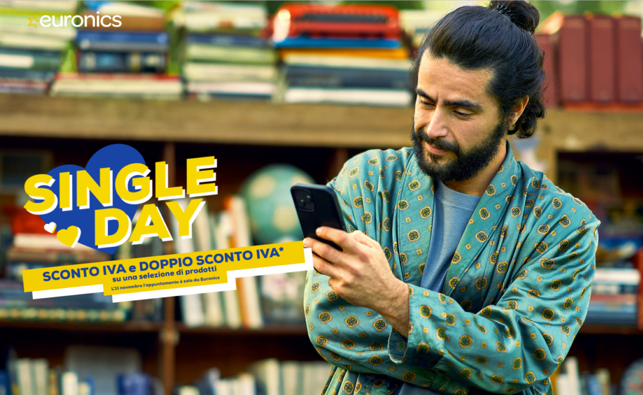 Il Single's Day arriva anche da Euronics con Sconto IVA e Doppio Sconto IVA