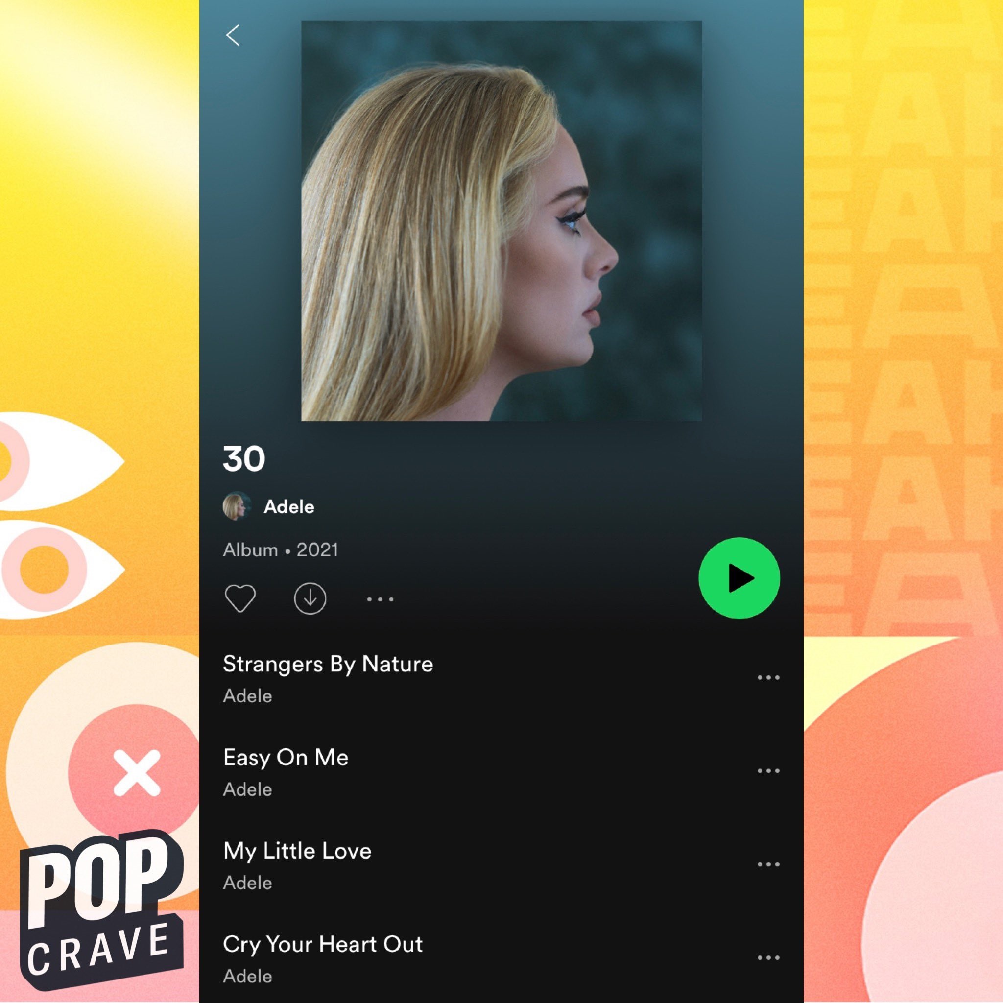 Spotify Adele riproduzione ordinata