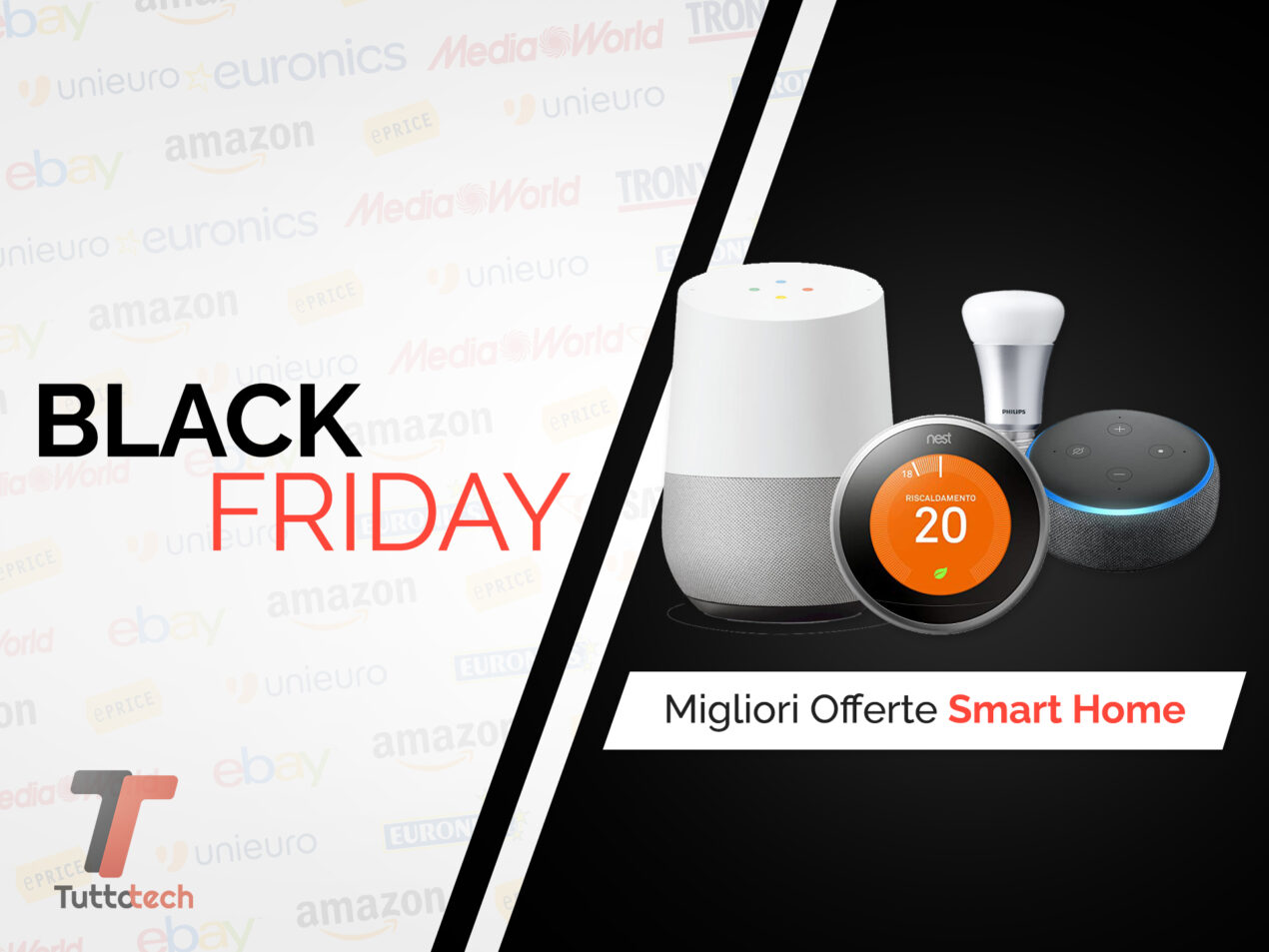 Offerte à gogo sui dispositivi smart home (e di Amazon) per il Black Friday