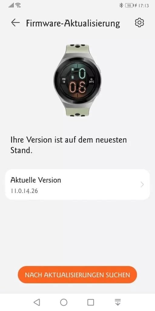 Huawei Watch GT 2e update