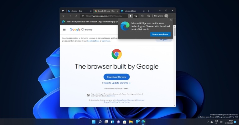 Microsoft Edge non vuole farvi scaricare Google Chrome 1