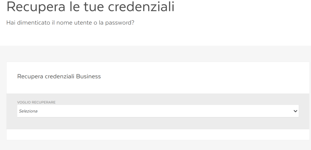 Recuperare password PostePay con utenza Business