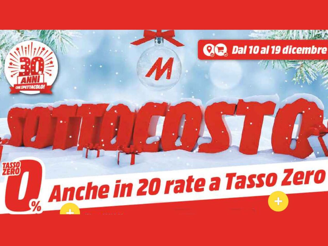 Nuovo Sottocosto MediaWorld: ottime occasioni su TV, smartphone e non solo