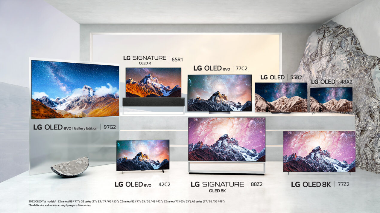 LG presenta la sua nuova gamma di TV per il 2022