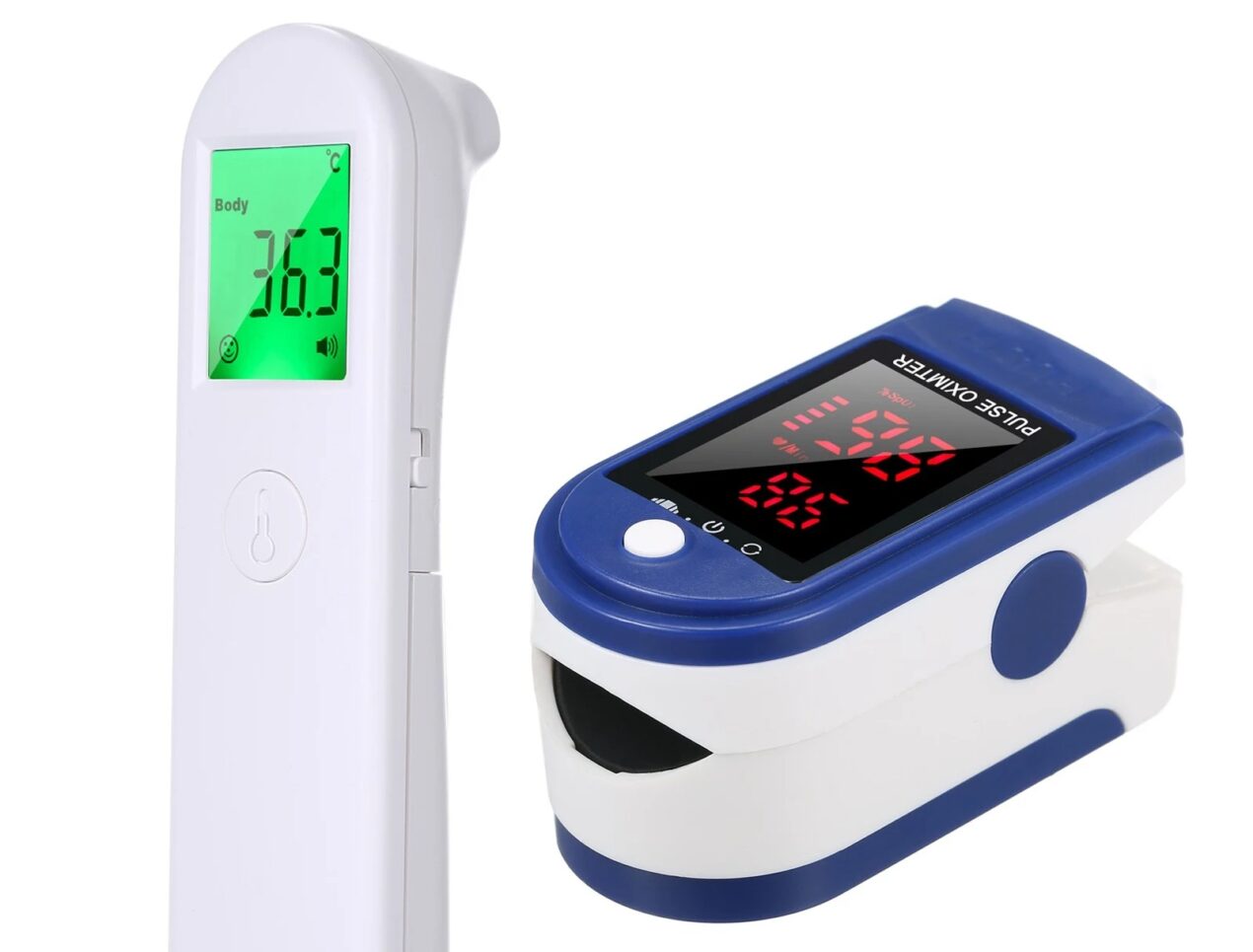 Termometro a infrarossi e pulsossimetro in offerta lampo