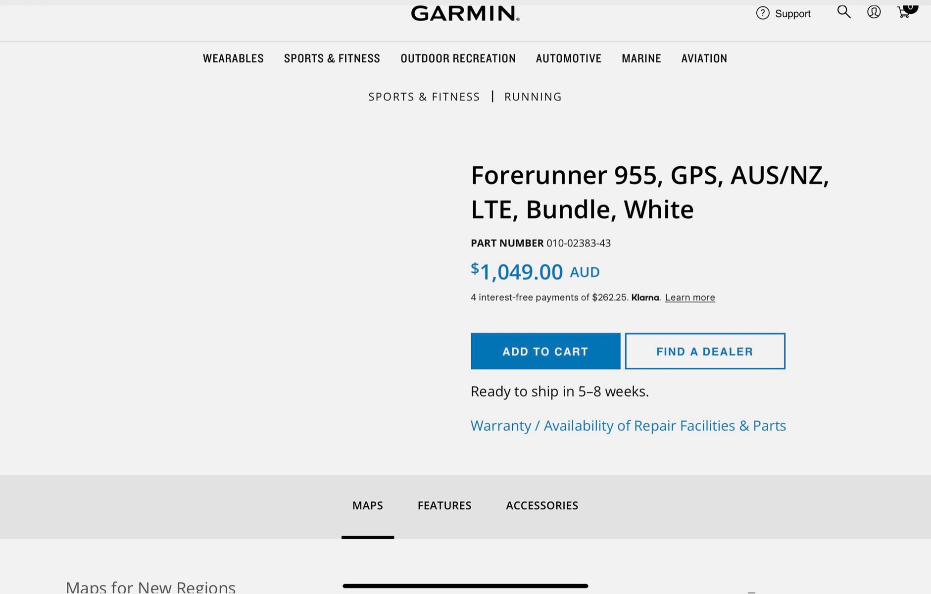 Leak su Garmin Forerunner 955 LTE