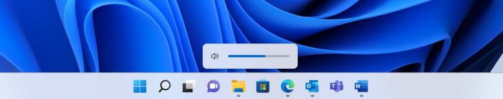 Windows 11 nuovo indicatore del volume 