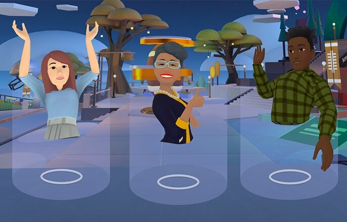 Meta limita gli spazi agli avatar VR