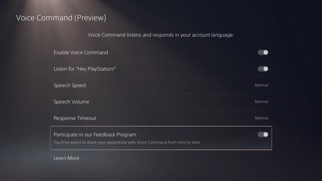 playstation 5 beta voice command comandi vocali