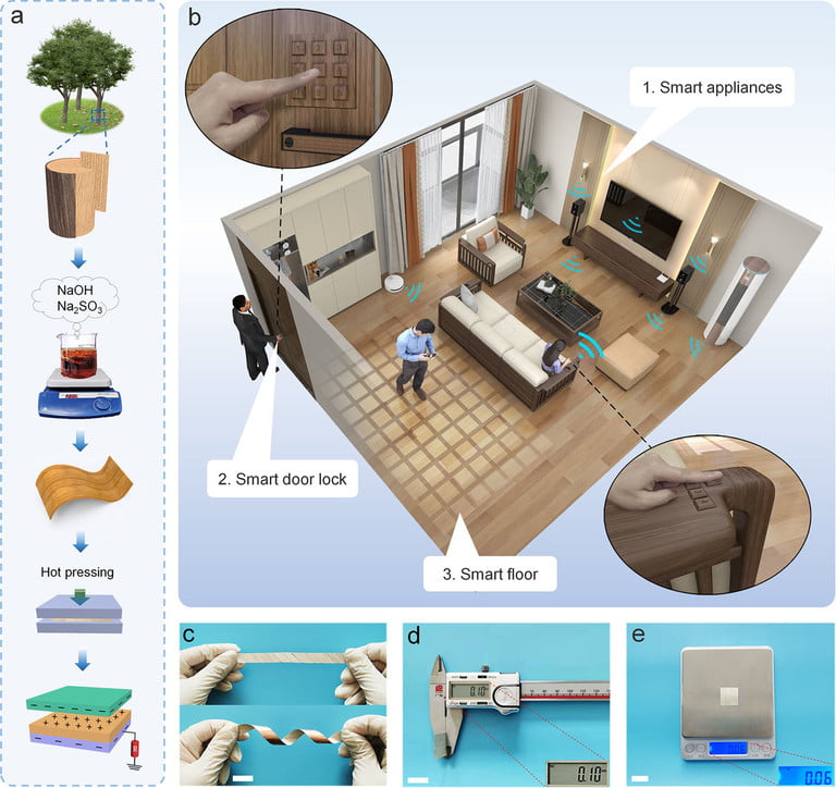sensori in legno: la smart home del futuro