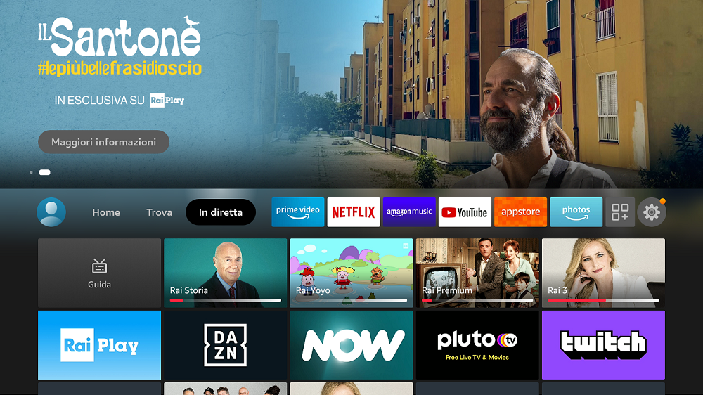 Amazon presenta Live tab per Fire TV