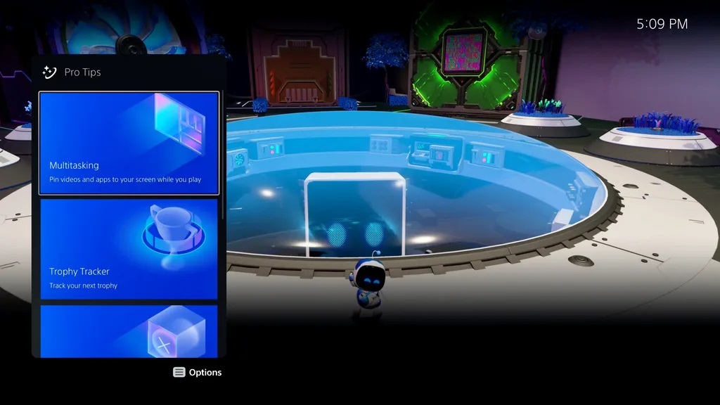 La schermata Pro Tips di PlayStation 5