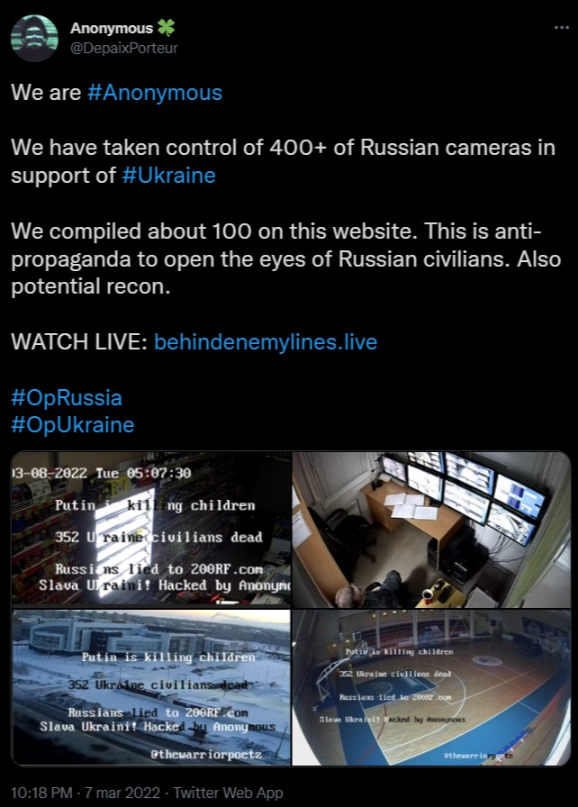 messaggi anonymous su webcam russe