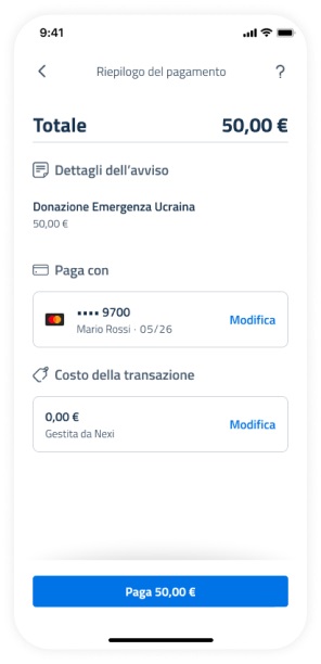 app IO donazione crisi Ucraina