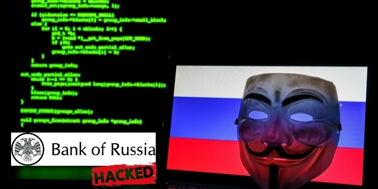 Anonymous hackera la Banca centrale russa