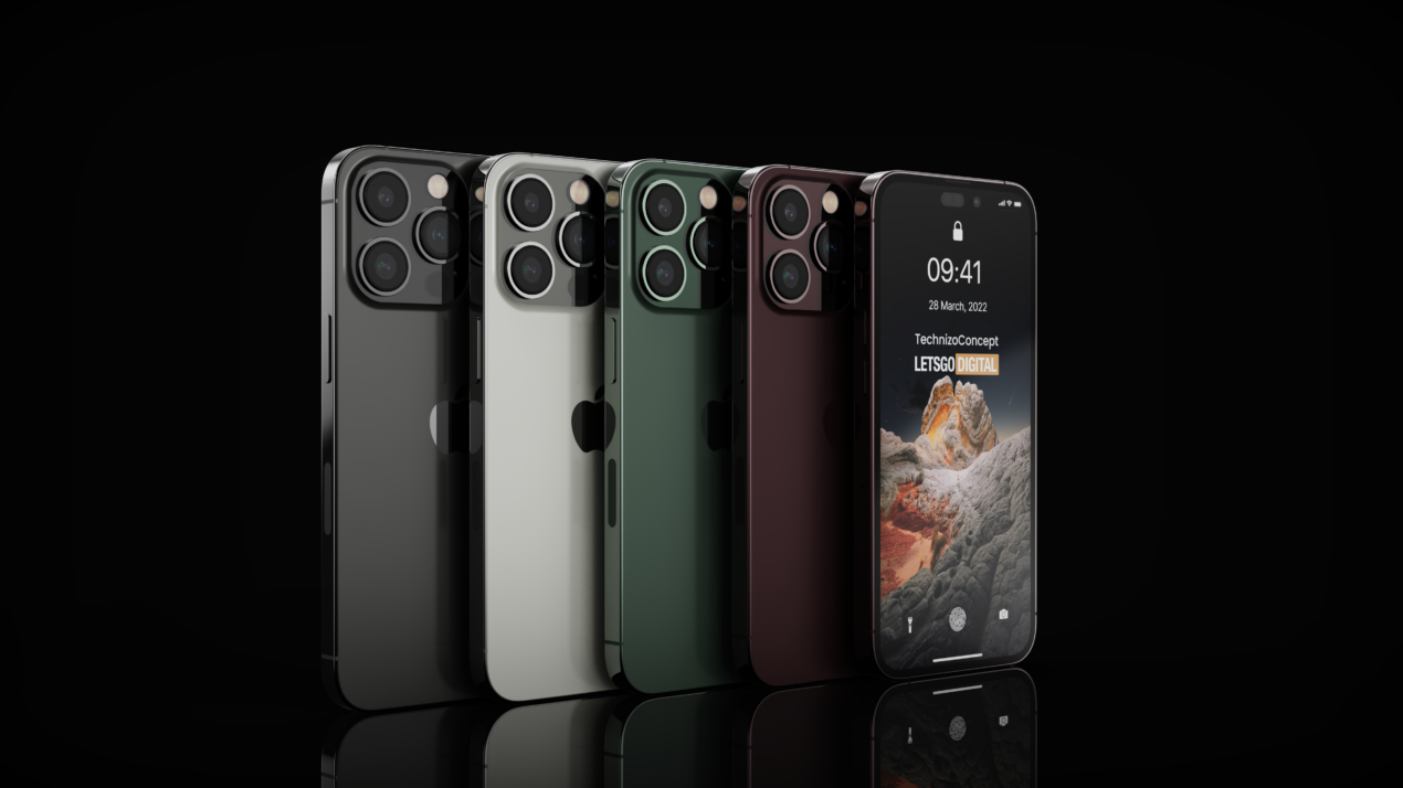 iPhone 14 Pro in tutto il suo splendore nei nuovi render