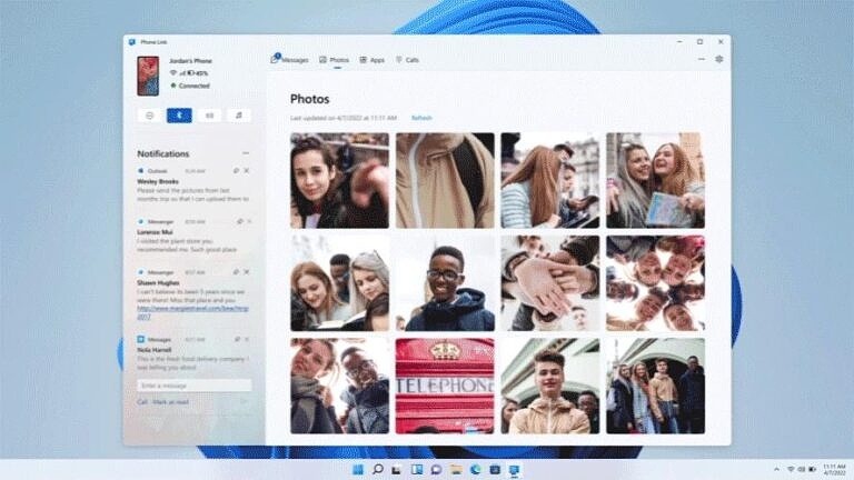 nuova grafica microsoft il tuo telefono