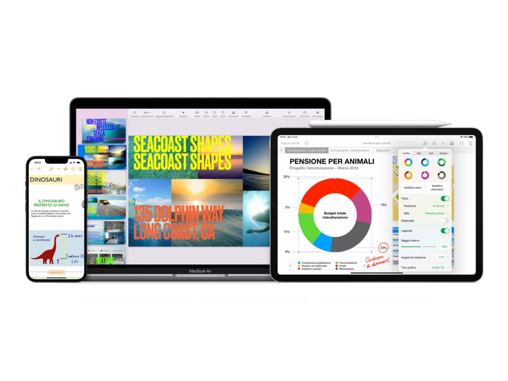 La suite iWork di Apple