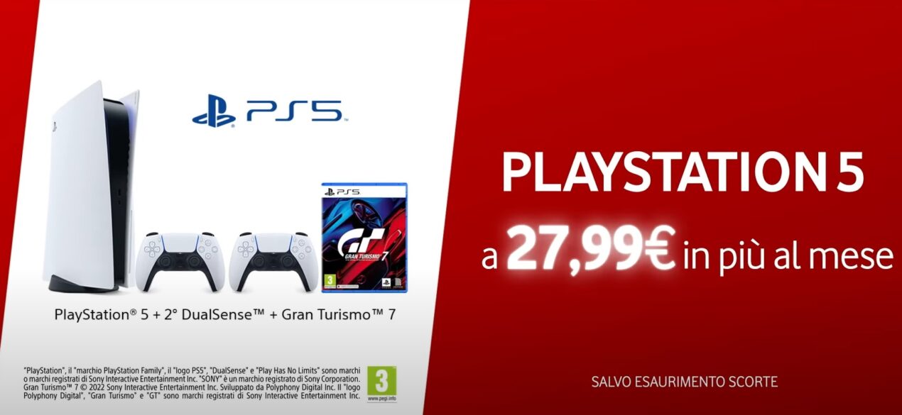 PlayStation 5? È disponibile con l'offerta di Vodafone con incluso Gran Turismo 7