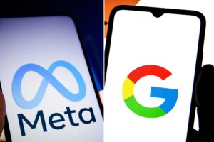 logo Meta e Google