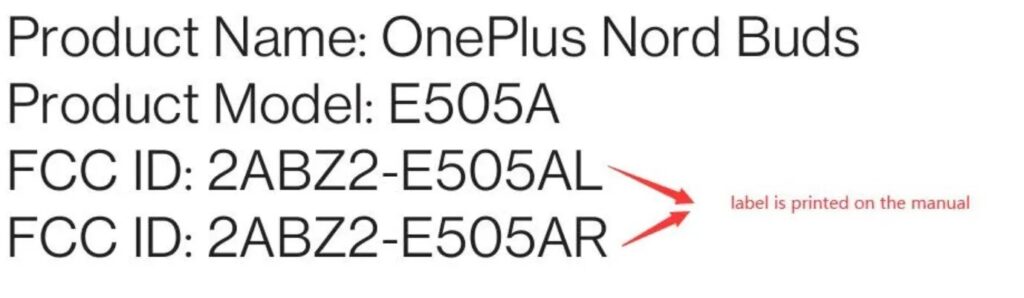 oneplus Nord Buds label