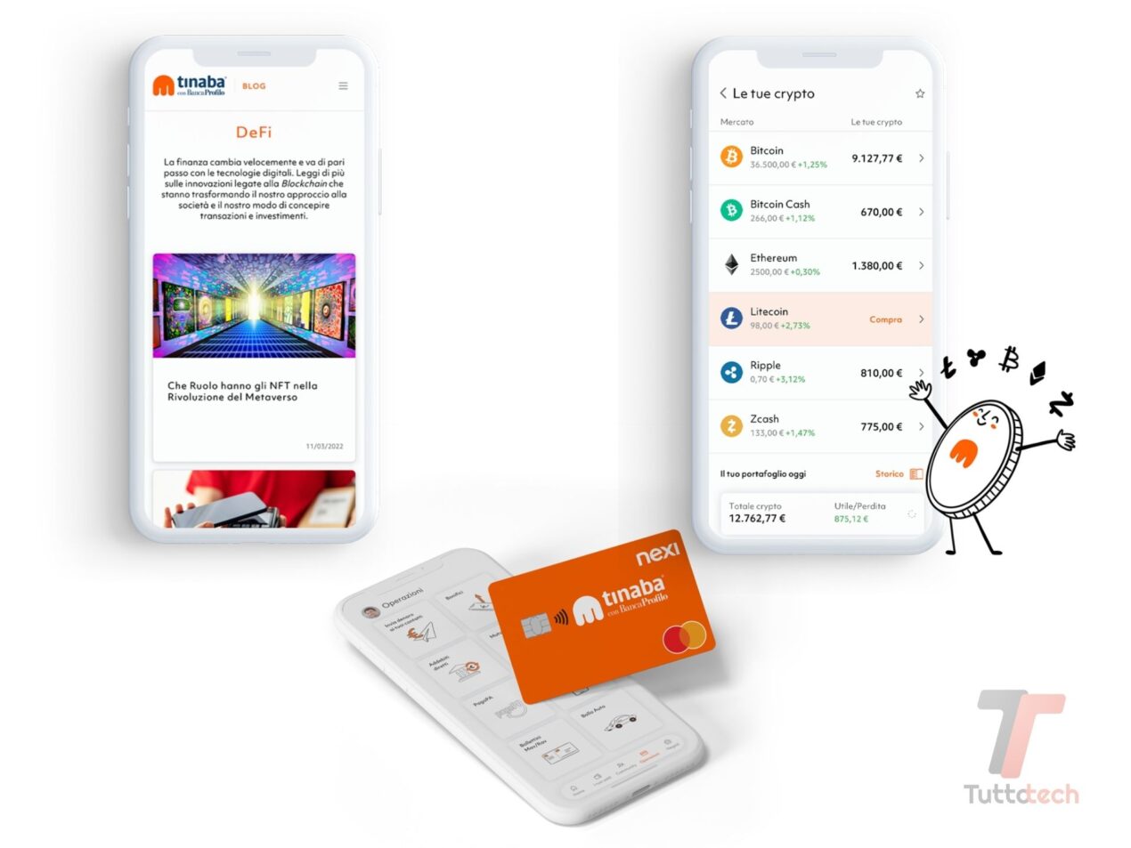 Tinaba Crypto è il nuovo servizio per chi vuole investire in asset virtuali