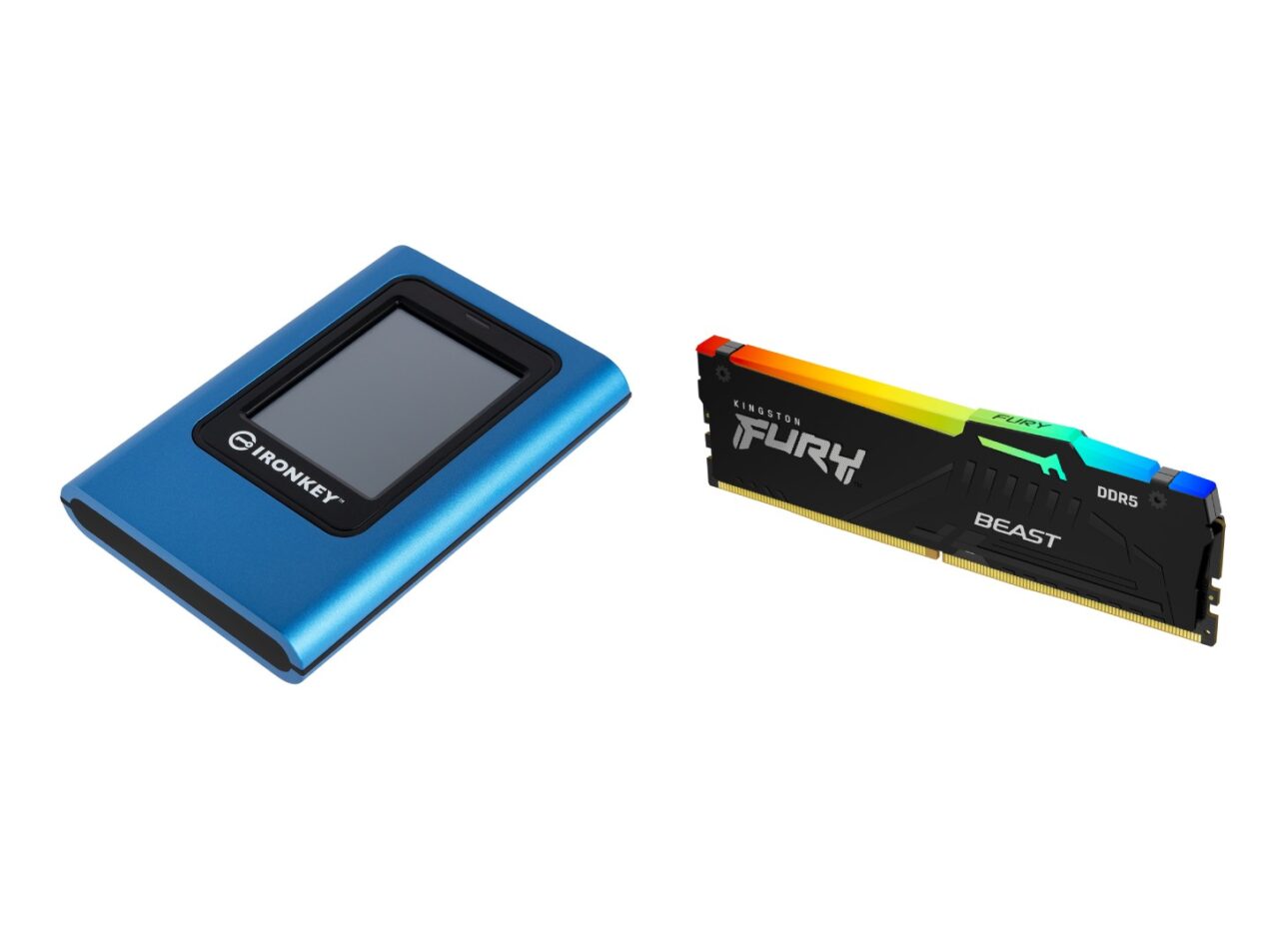 Kingston presenta l'SSD esterno IronKey Vault e la RAM FURY Beast DDR5