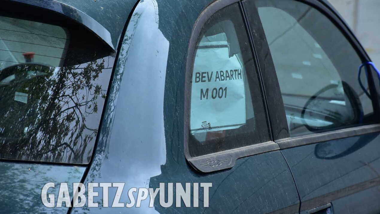 Abarth 500 elettrica: prove su strada iniziate e prime foto spia