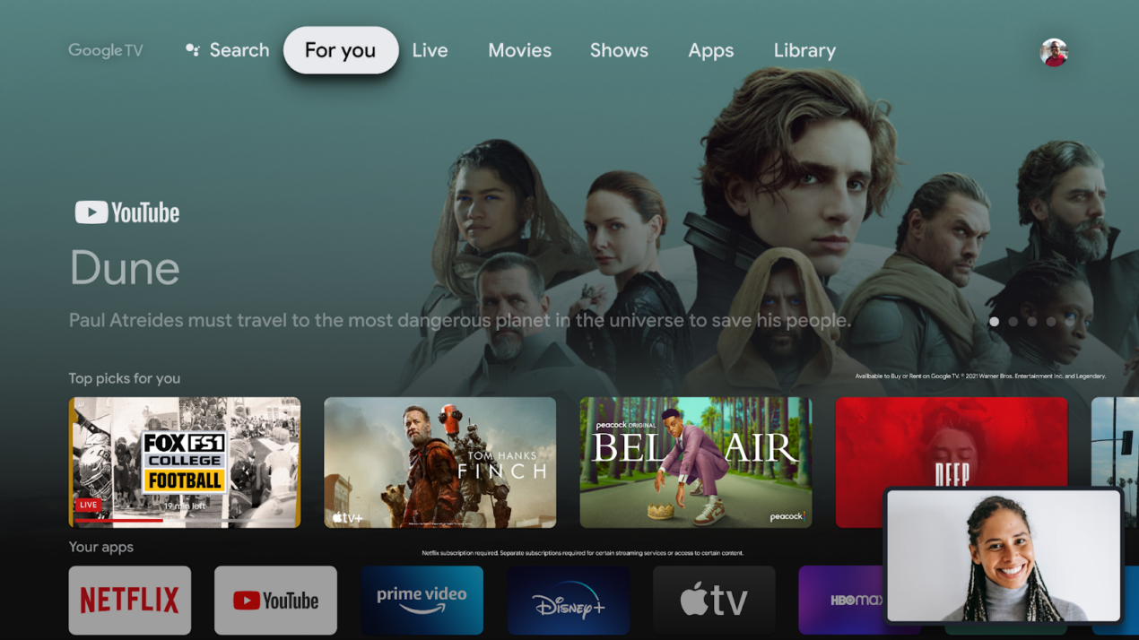 Google annuncia un bel po' di cose nuove per Android TV e Google TV