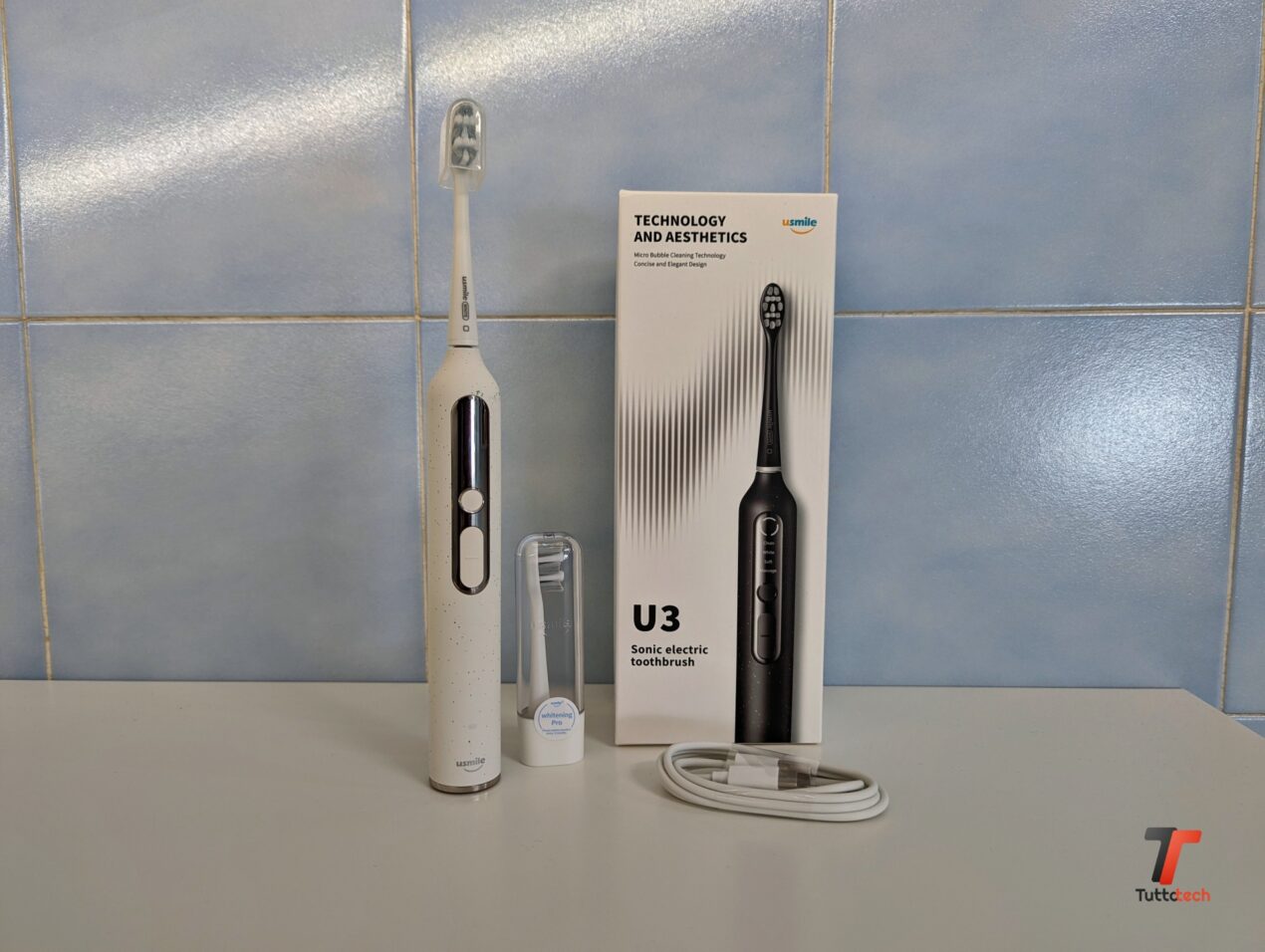 Recensione usmile U3, spazzolino elettrico ultrasonico dall'autonomia super