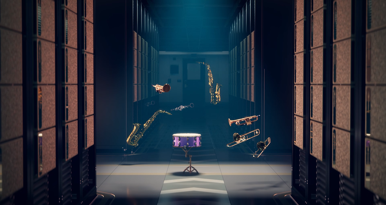La jazz band virtuale, ricostruita con NVIDIA 3D MoMa grazie all'intelligenza artificiale