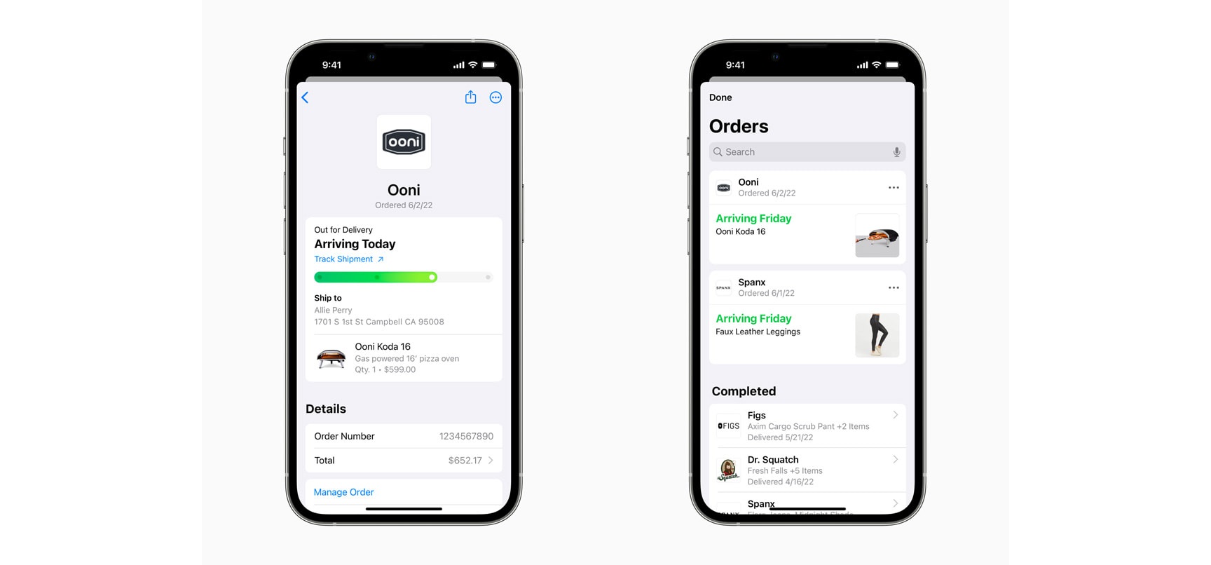 Order Tracking di Apple Pay in Wallet su iOS 16
