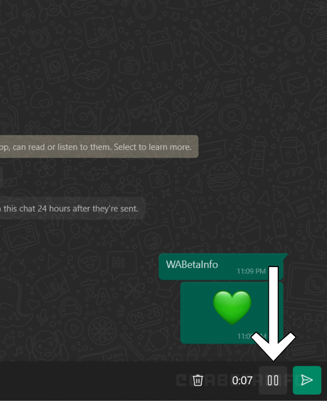 whatsapp beta uwp windows messaggi vocali